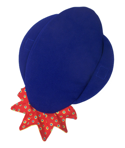 Stoffsattel-Klara-blau