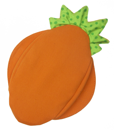 Stoffsattel-Klara-orange